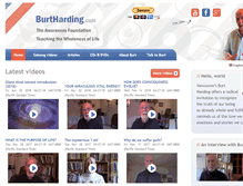 Tablet Screenshot of burtharding.com